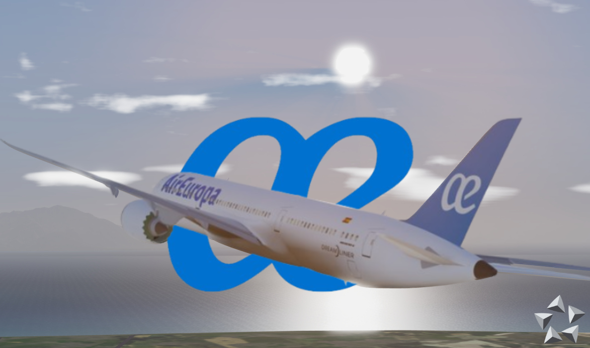 Air Europa Aircraft in Flight